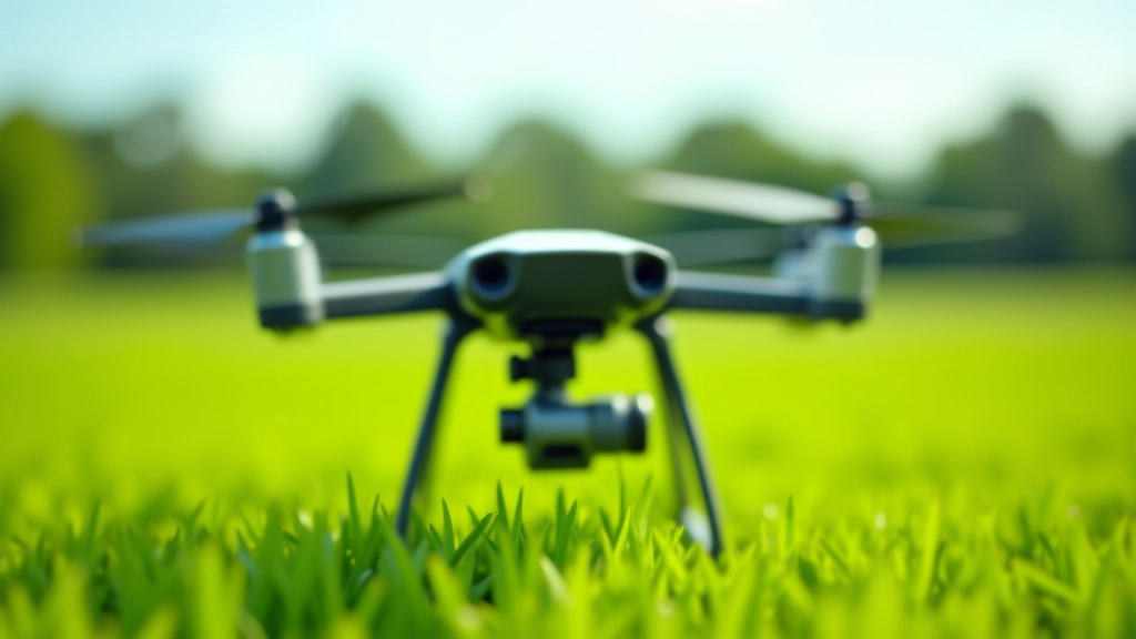 Agricultural drone equipped with multispectral camera sensor and accessories mounted on frame